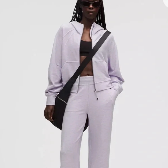 lululemon athletica Scuba Oversized Full Zip Hoodie - Heathered Faint Lavender - Picture 2 of 7